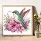 5D Special Shape Diamond Painting Art, Diamond Painting Kits for Adults Beginners, Crystal Rhinestones for Home Wall Decoration Gift, Hummingbird and Floral Design
